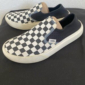 Vans Black and White Checkerboard “Comy-Cush”Slip-Ons